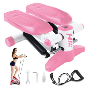 1pc 3-in-1 Fitness Stepper With Counter & Tension Rope, High Load-bearing Pedal Exerciser, Suitable For Body Shaping, Fitness